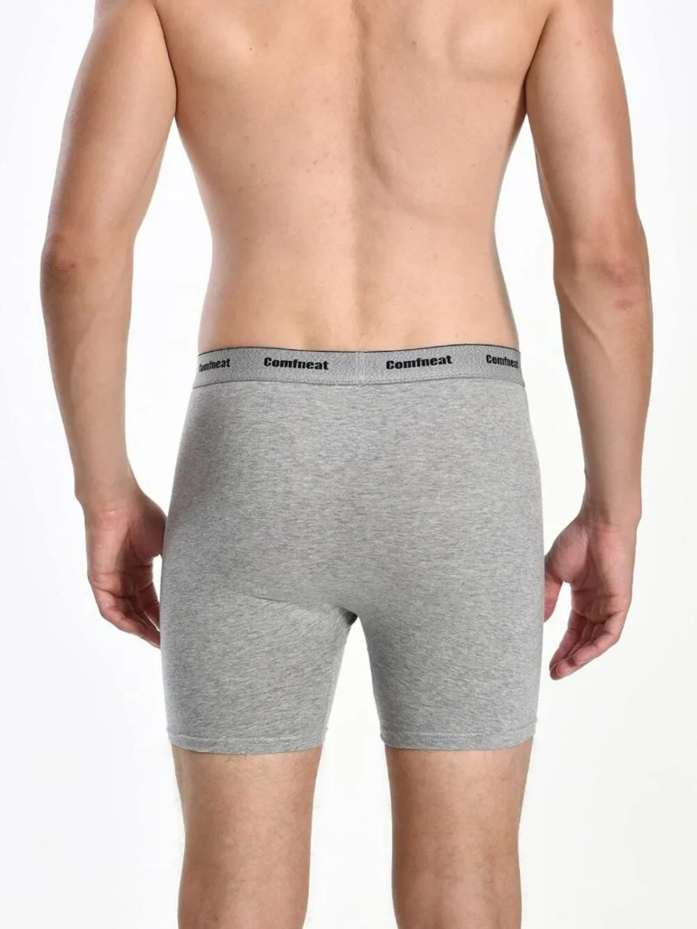 Soft Cotton Boxer Briefs 6-Pack | Breathable, Tag-Free, Open Fly Underwear for